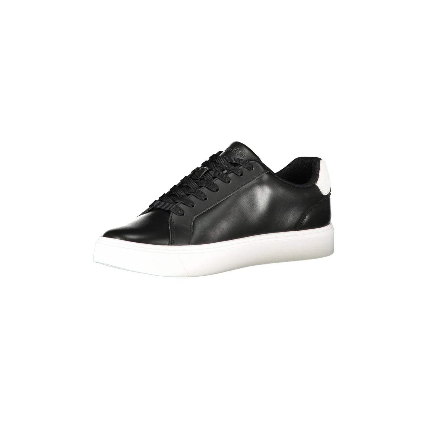 CALVIN KLEIN Sneakers Uomo Nere con Lacci e Dettagli Bianchi