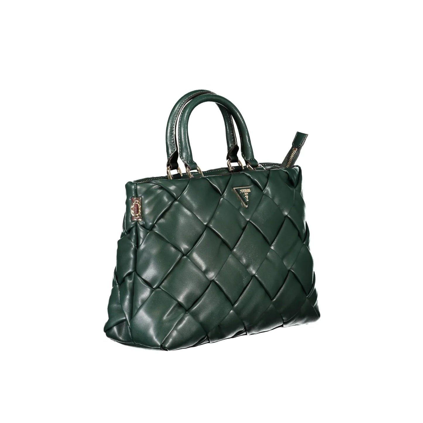 Guess Jeans Borsa Donna a Mano Zaina Verde con Tracolla Regolabile