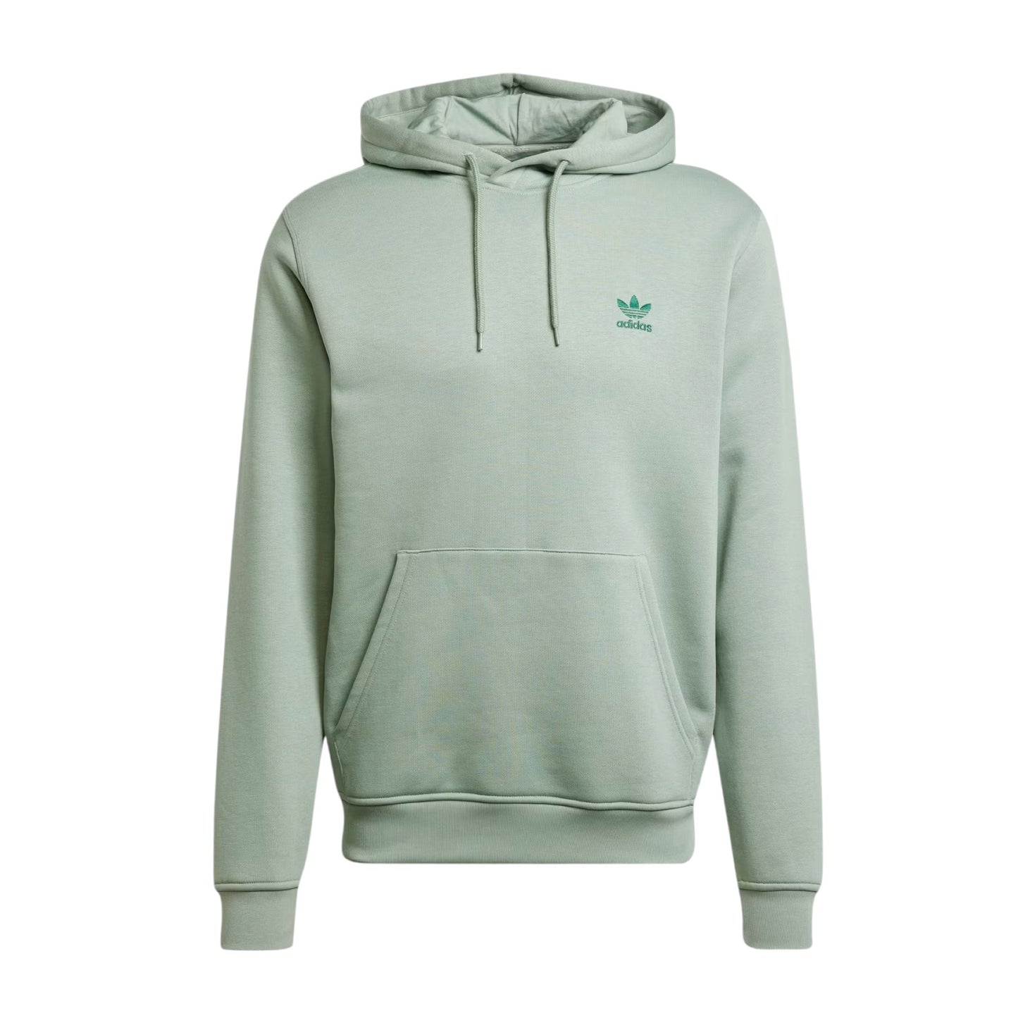 Maglia Trefoil Essential Hoodie Uomo Silver Green