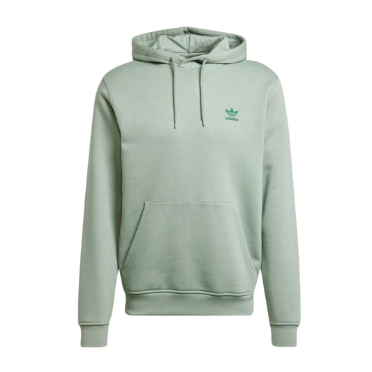 Maglia Trefoil Essential Hoodie Uomo Silver Green