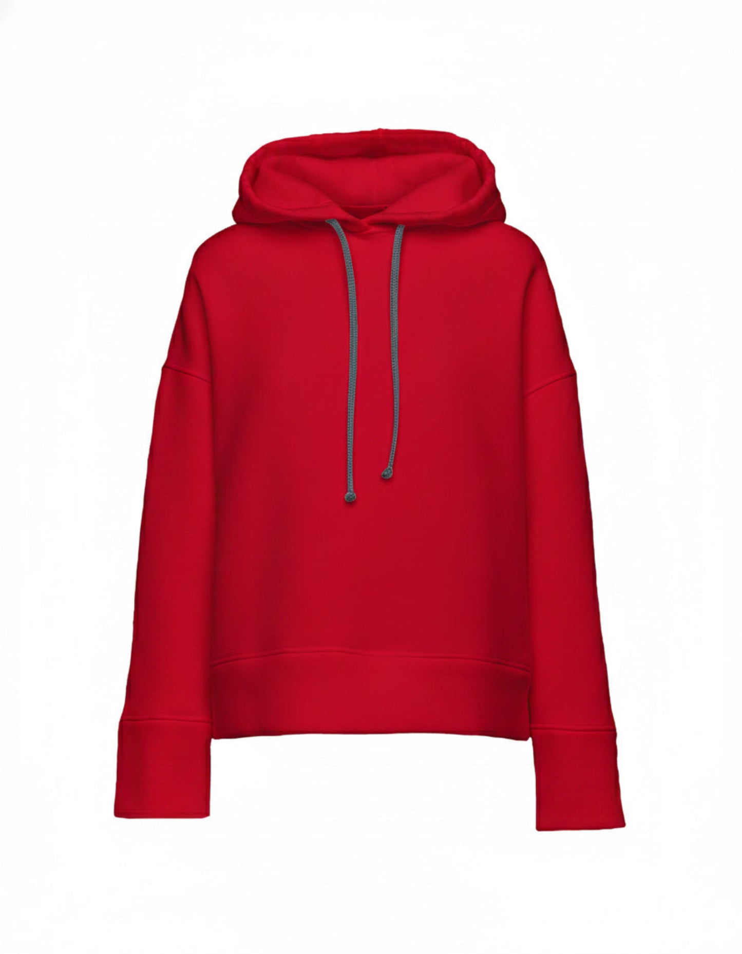 DOUUOD Felpa con Cappuccio in Cotone con Logo sulla Manica Rossa