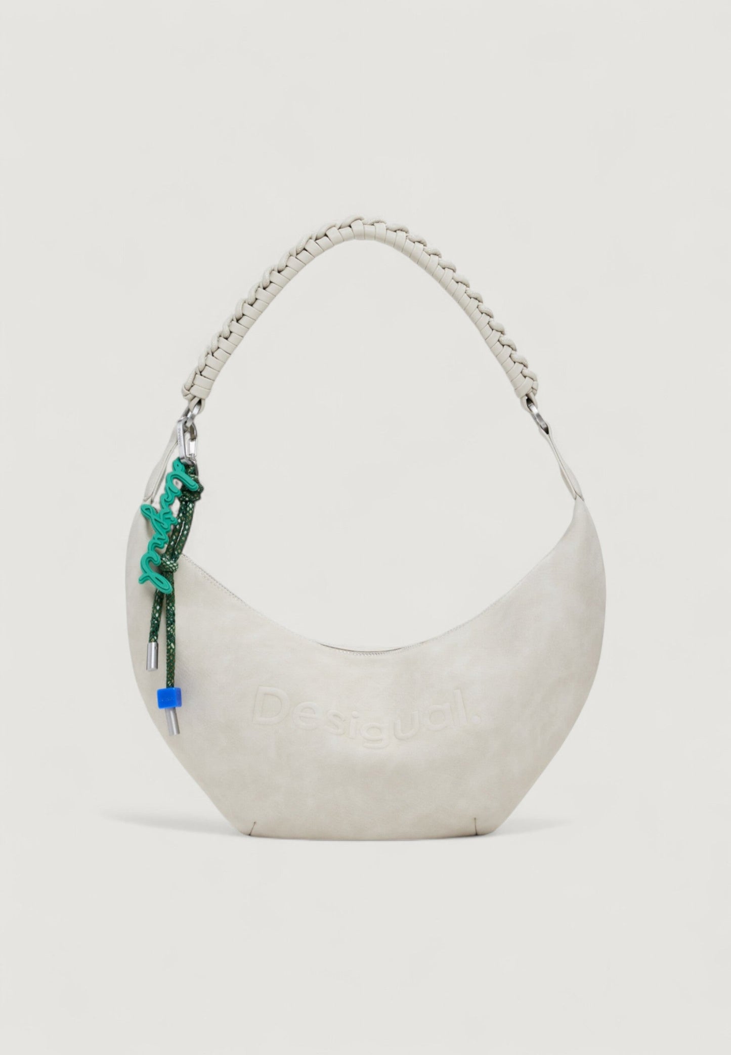 DESIGUAL Borsa Donna Beige a Spalla Half Logo Zante