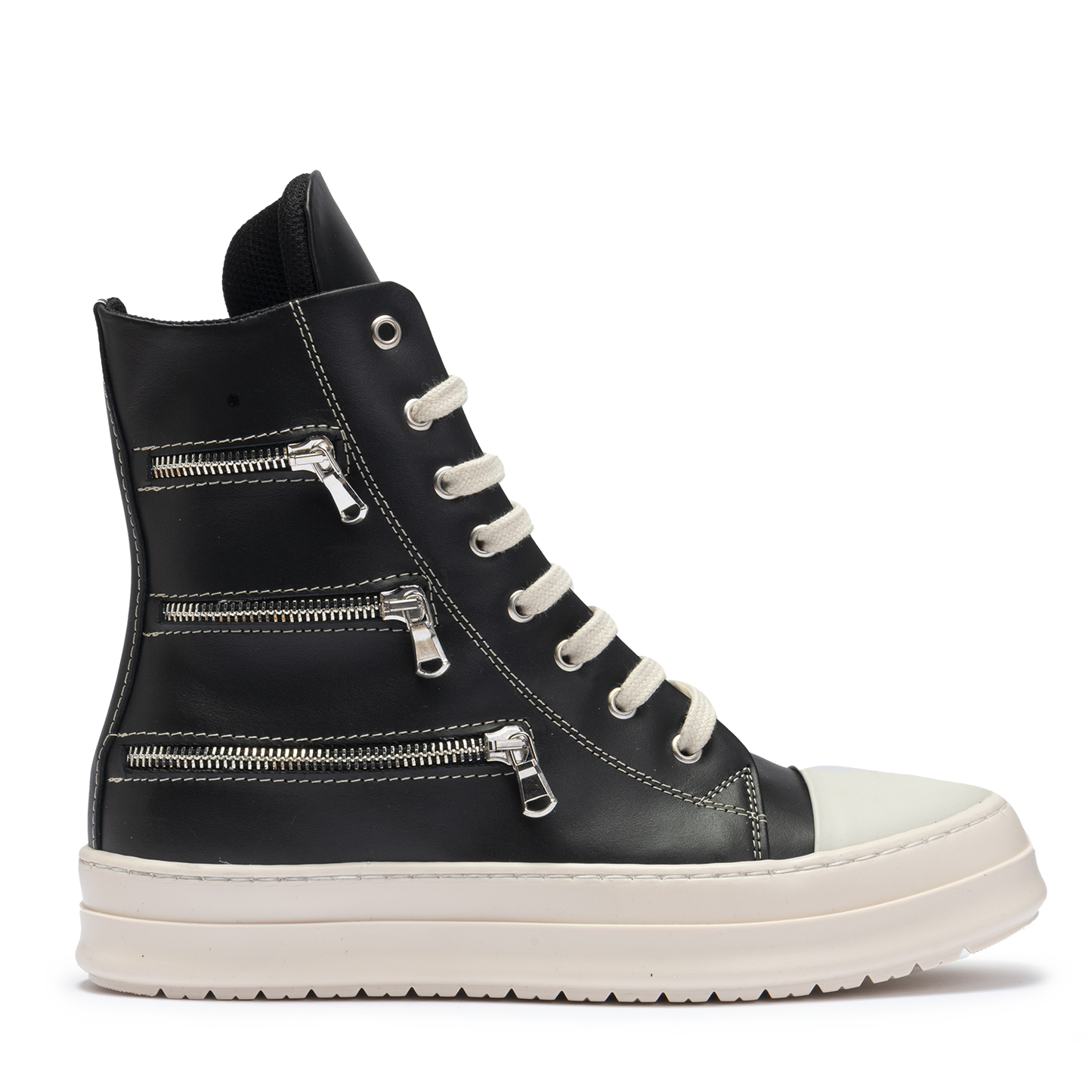 Sneakers Leather High Triple Zip