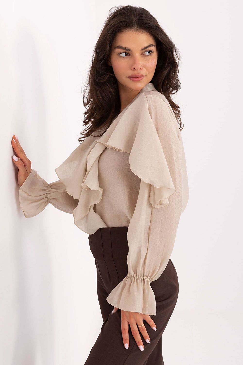  Camicia a manica lunga  model 218413 Rue Paris 