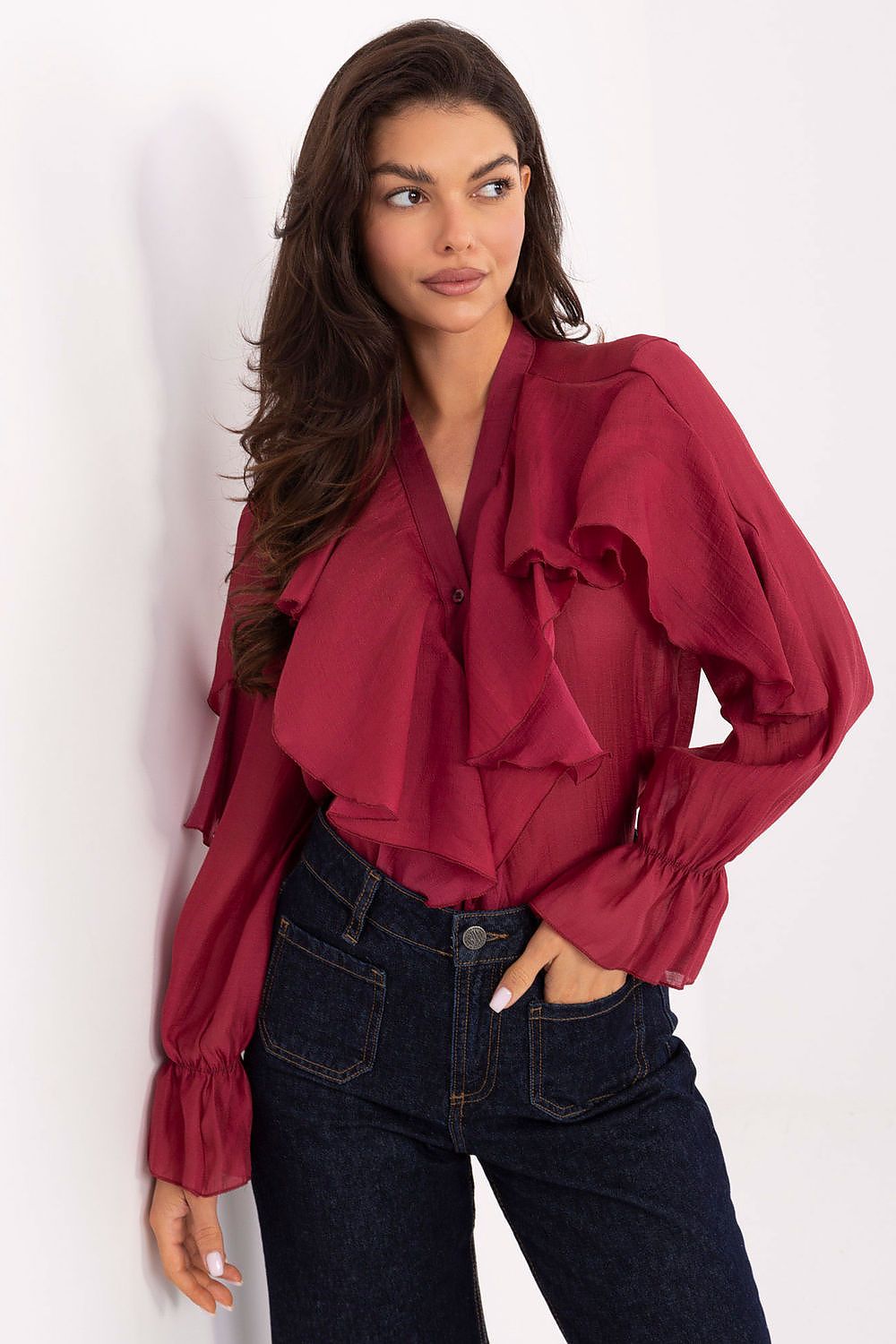  Camicia a manica lunga  model 218414 Rue Paris 