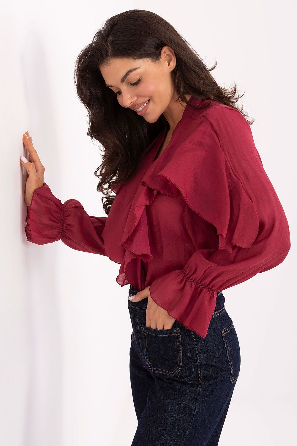  Camicia a manica lunga  model 218414 Rue Paris 